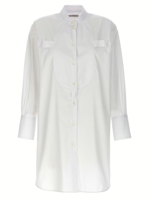 Long plastron tuxedo shirt ALBERTO BIANI White