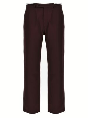 'Rolled Waistband Tailored' pants MARTINE ROSE Bordeaux
