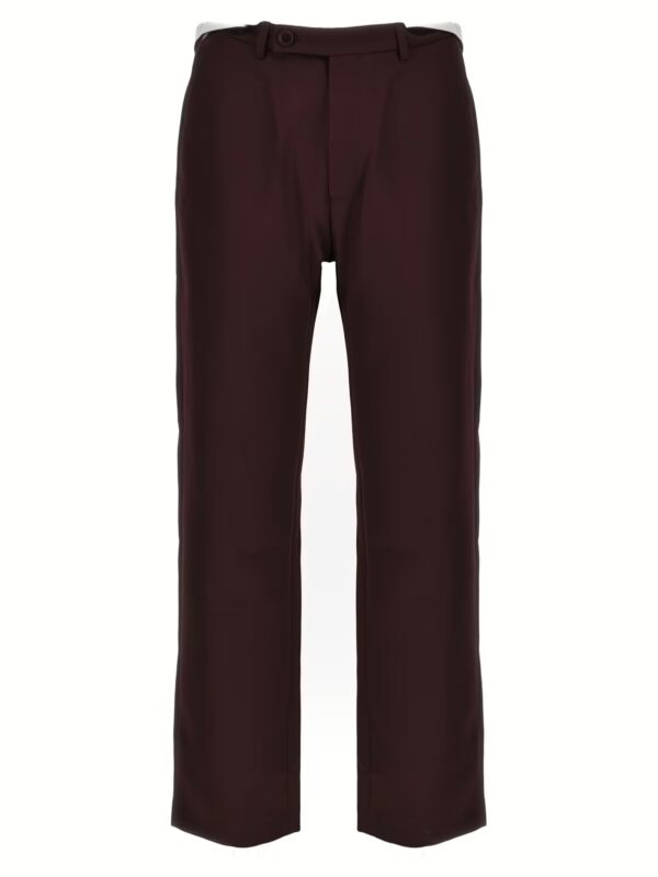 'Rolled Waistband Tailored' pants MARTINE ROSE Bordeaux