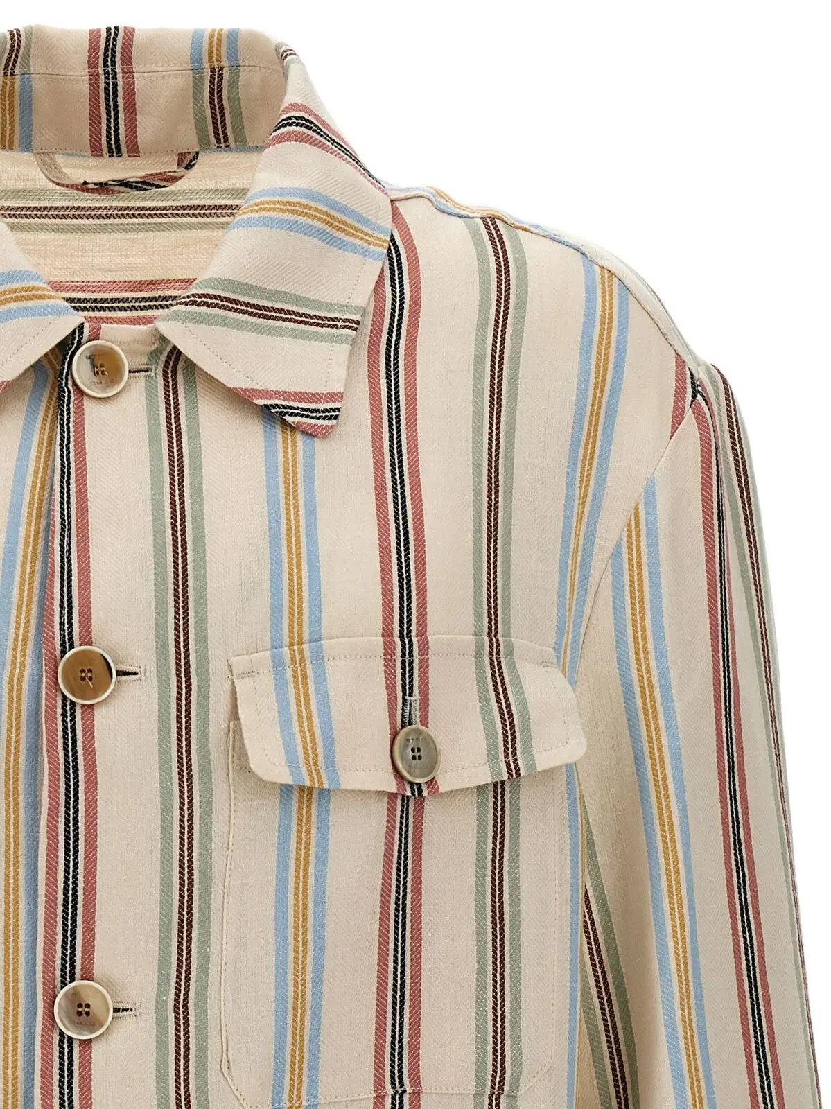 Овершерт в смугу Etro Багатокольоровий 3 Striped overshirt Man ETRO Multicolor