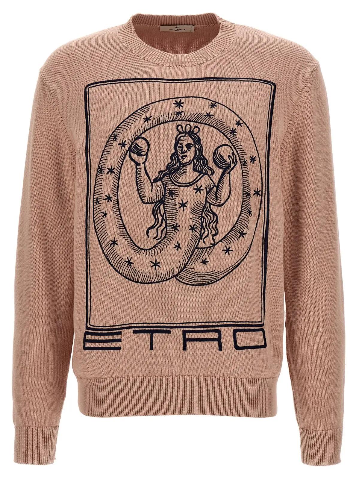 Светр з вишивкою логотипу Etro 1 Logo embroidery sweater ETRO Pink