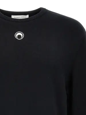 'Moon Logo' sweater Man MARINE SERRE Black
