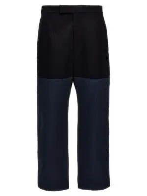 'Unconstructed combo' pants THOM BROWNE Blue