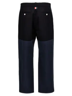 'Unconstructed combo' pants MTU328UF0175415 THOM BROWNE Blue