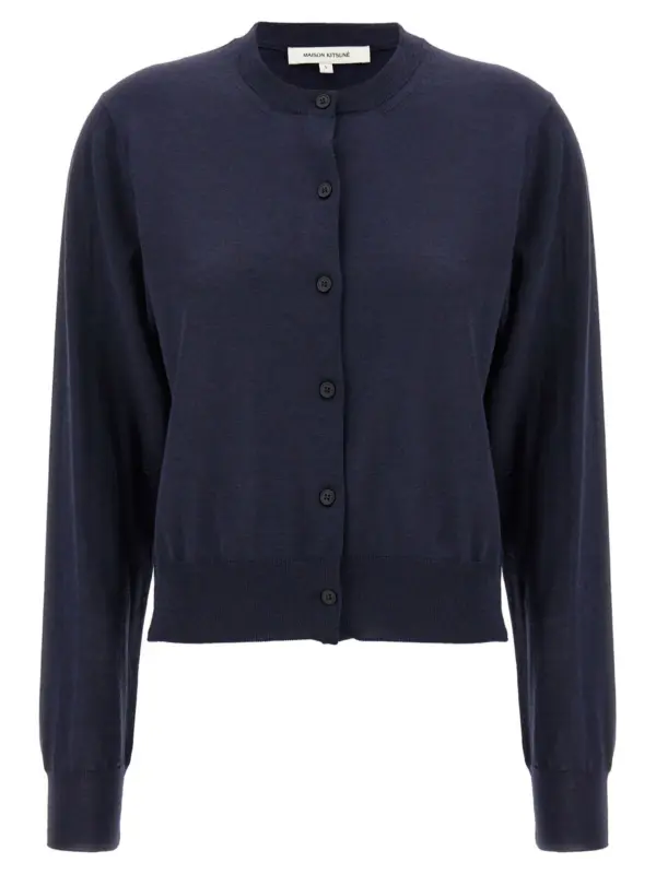 'Baby Fox' cardigan MAISON KITSUNE Blue