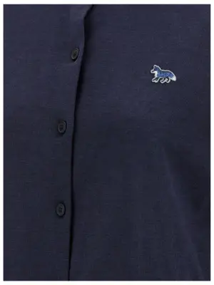 'Baby Fox' cardigan 100% wool MAISON KITSUNE Blue
