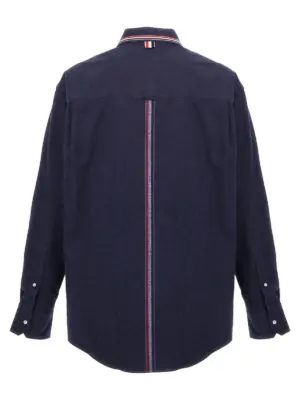 'RWB' shirt MWL407CF0351415 THOM BROWNE Blue