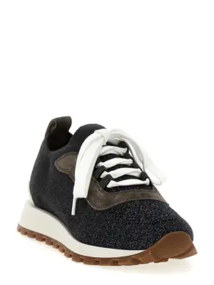 Lurex sneakers MZ35G2490C2355 BRUNELLO CUCINELLI Gray