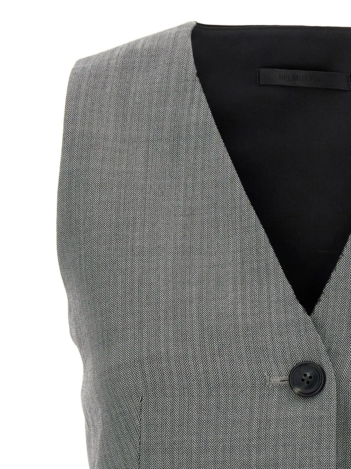 Жилет Chevron Helmut Lang Чорно-білий 3 Chevron vest Woman HELMUT LANG White/Black