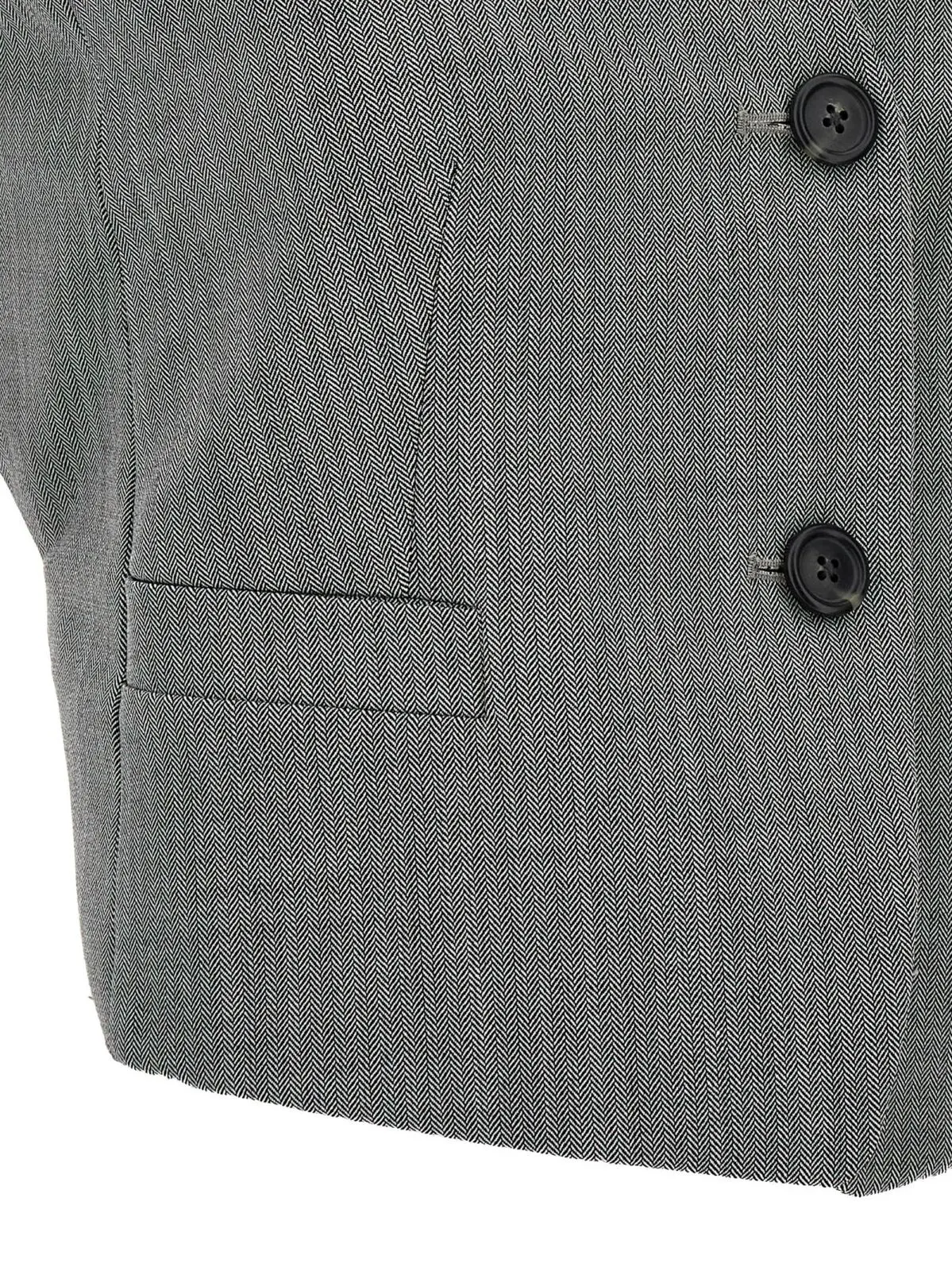 Жилет Chevron Helmut Lang Чорно-білий 4 Chevron vest 48% wool 48% polyester 4% elastane HELMUT LANG White/Black