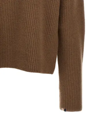 '356 You' sweater 100% cashmere EXTREME CASHMERE Brown