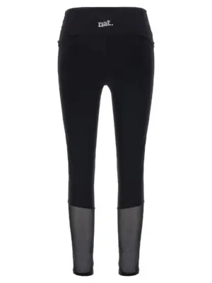 Tulle insert leggings NATP008NERO NOT AFTER TEN Black