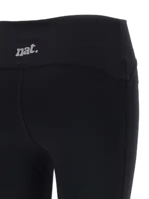 Tulle insert leggings 68% polyamide 32% elastane NOT AFTER TEN Black