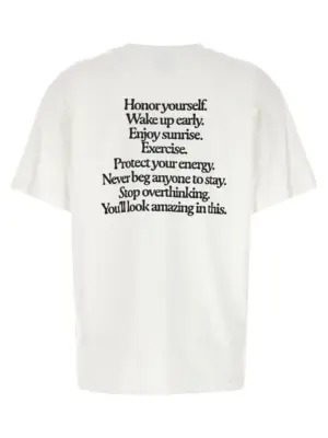 'Manifesto' T-shirt NATT008BIANCO NOT AFTER TEN White/Black
