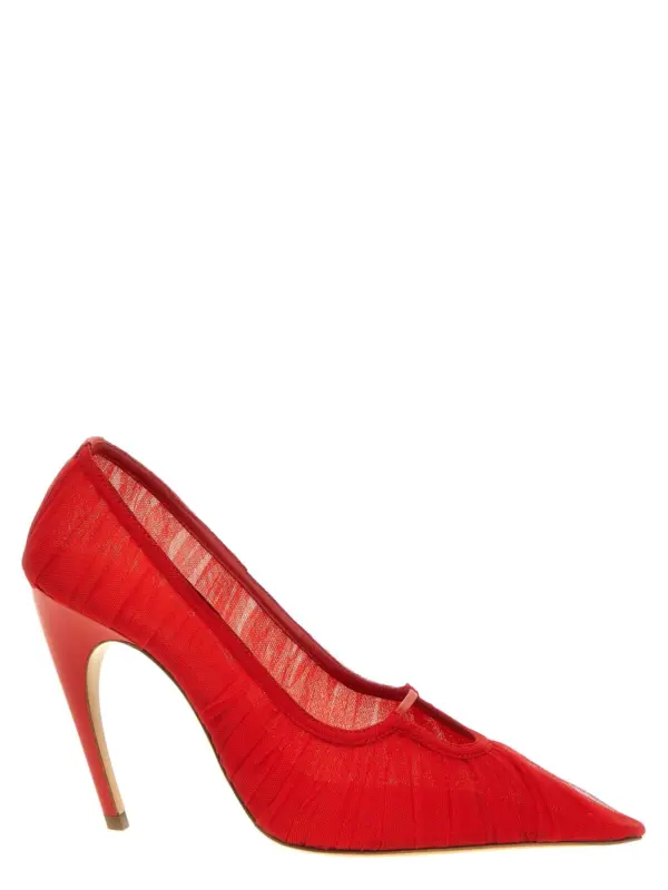 Tulle pumps NENSI DOJAKA Red