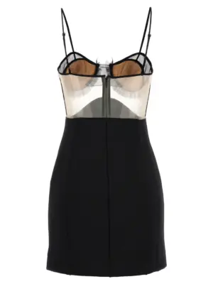 'Explosive Flower Bra' dress NDAW23DR152BLACK NENSI DOJAKA Black