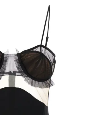 'Explosive Flower Bra' dress Woman NENSI DOJAKA Black