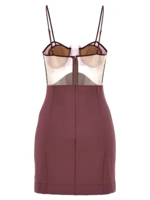 'Explosive Flower Bra' dress NDAW23DR152CRBRY NENSI DOJAKA Purple