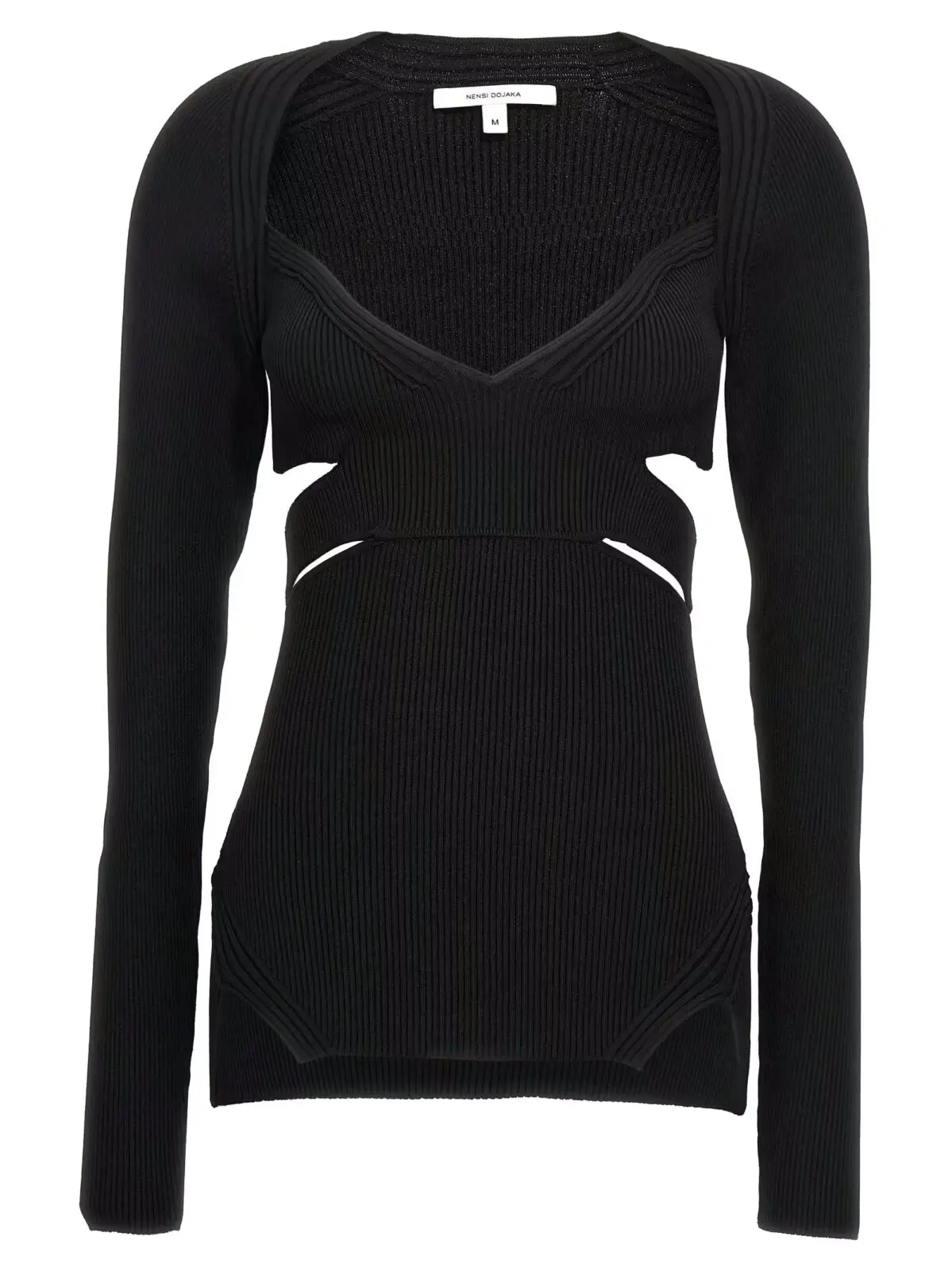 Светр Cut-out Nensi Dojaka Чорний 1 Cut-out sweater NENSI DOJAKA Black