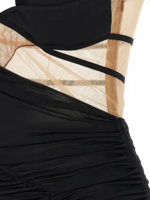 'Drapped Mini Dress' dress 92% viscose