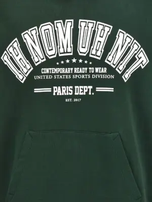 'College' hoodie 100% cotton IH NOM UH NIT Green