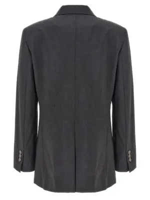 'Boxy' blazer O0601103A08 THEORY Gray