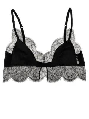 Lace satin bra DOLCE & GABBANA Black
