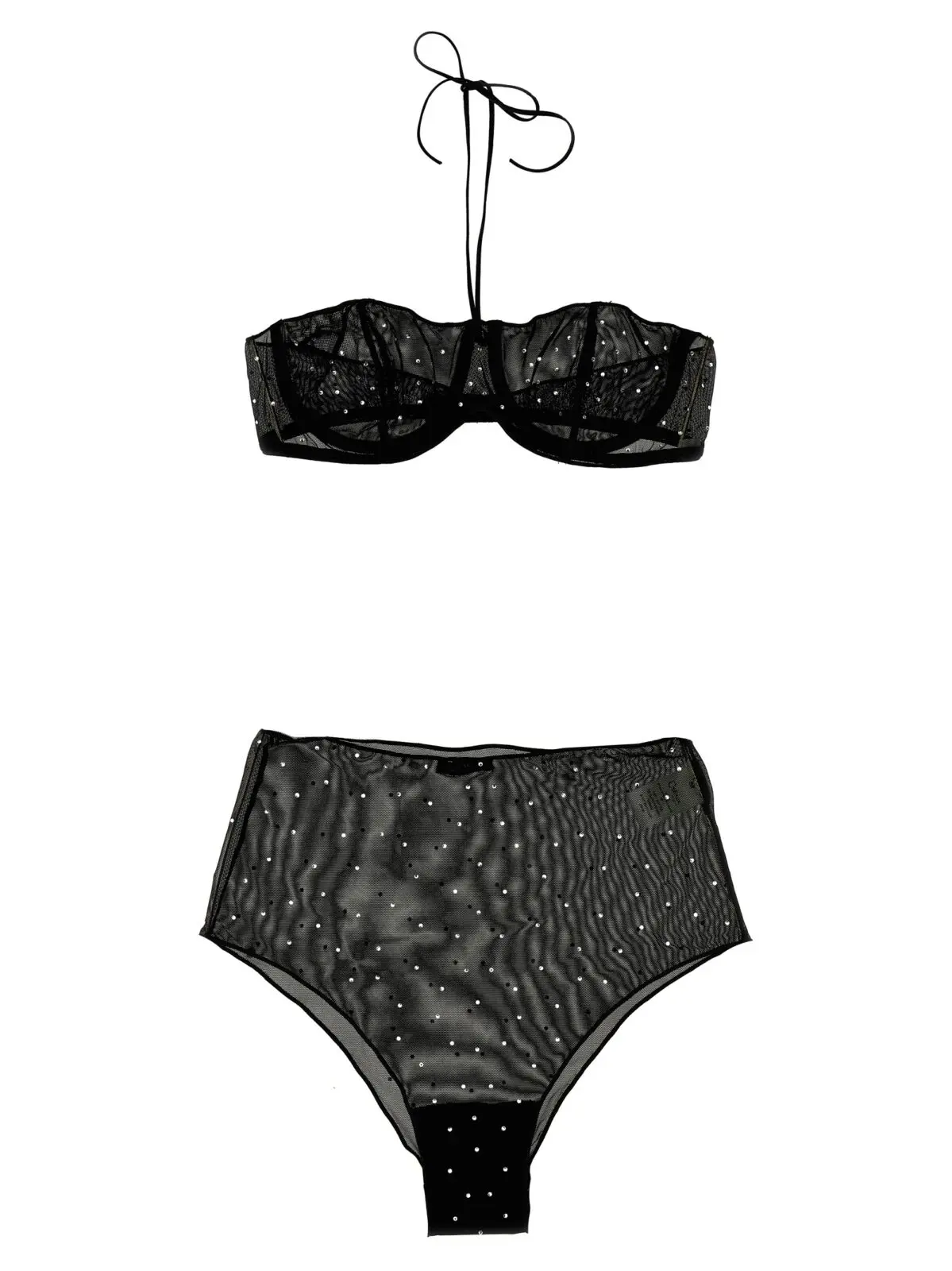 Комплект білизни Gem Necklace set Osèree Чорний 1 'Gem Necklace' set OSÈREE Black