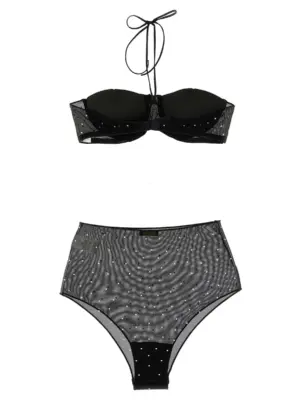 'Gem Necklace' set OGW232BLACKCRYSTAL OSÈREE Black