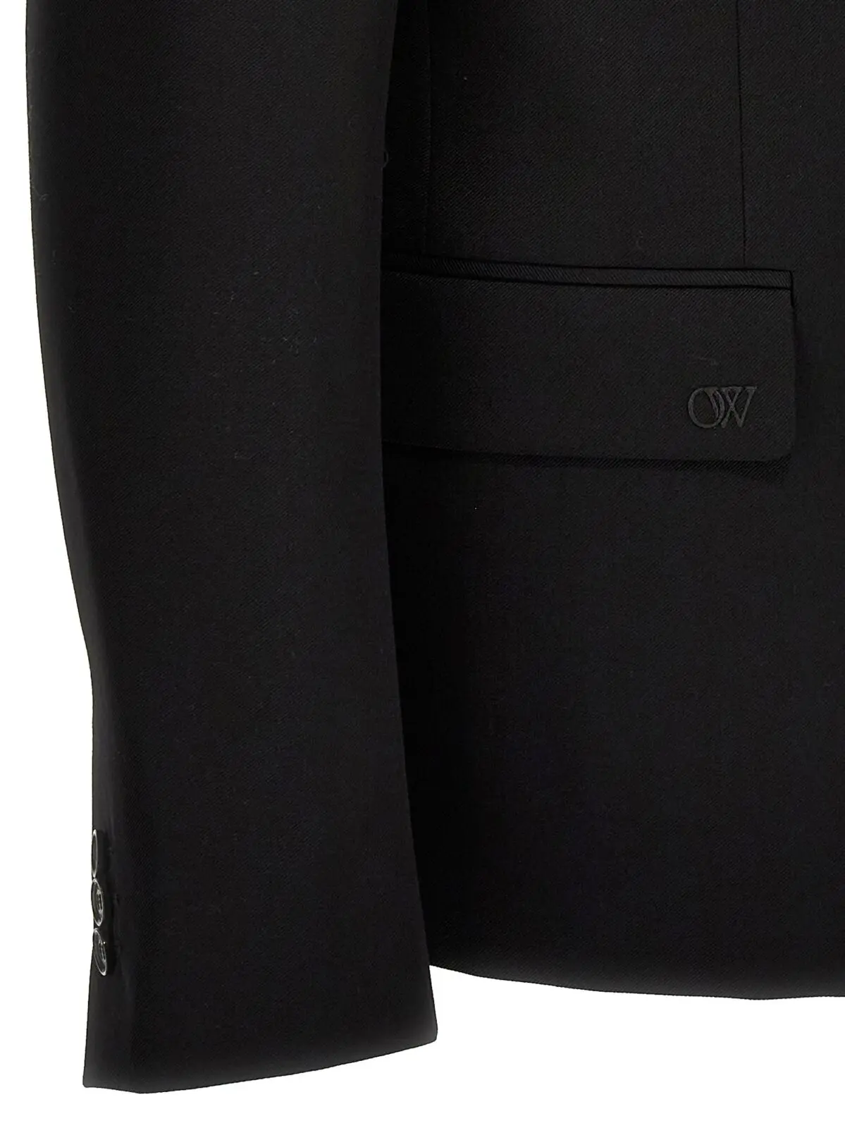Піджак Off-White 'OW Embroidery' Чорний 4 'OW Embroidery' blazer 100% wool OFF-WHITE Black