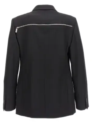 Blazer 'OW Emb' OMEN072F23FAB00210101010 OFF-WHITE Black