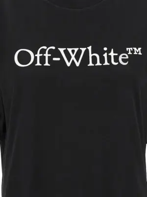 Logo t-shirt 100% cotton OFF-WHITE Black