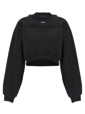Cropped sweatshirt OFF-WHITE White/Black