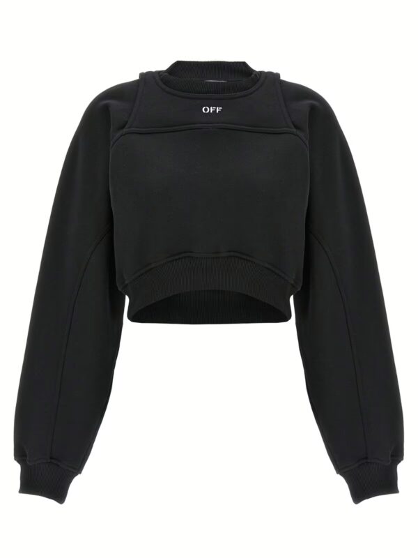 Cropped sweatshirt OFF-WHITE White/Black