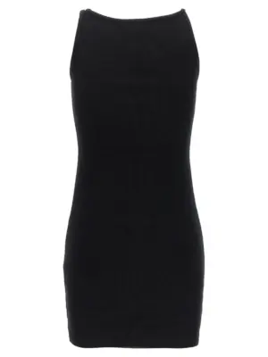 'Off stamp' dress OWDB304C99JER00210011001 OFF-WHITE Black