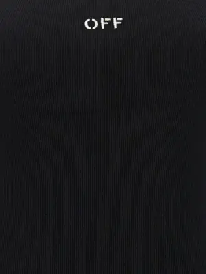 'Off stamp' dress 98% cotton