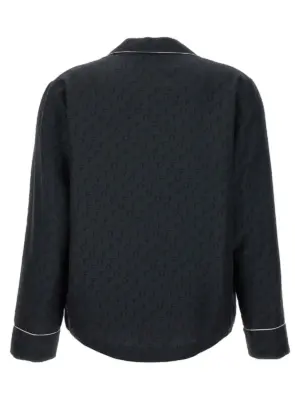'Off Jaquard Pajama' shirt OWGE016C99FAB00110001000 OFF-WHITE Black