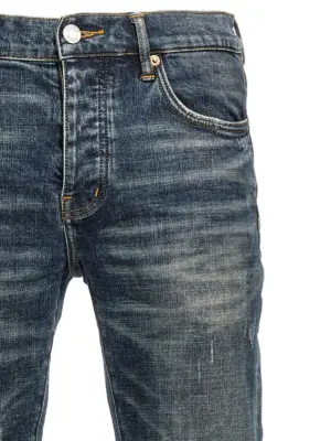 '1 year dirty fade' jeans Man PURPLE Blue