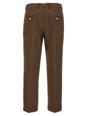 Houndstooth pants P229HG13GOF0005 PRADA Brown
