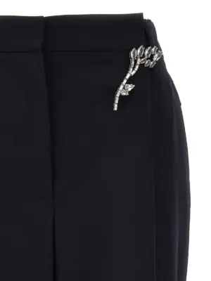 Gabardine trousers 100% wool PRADA Blue