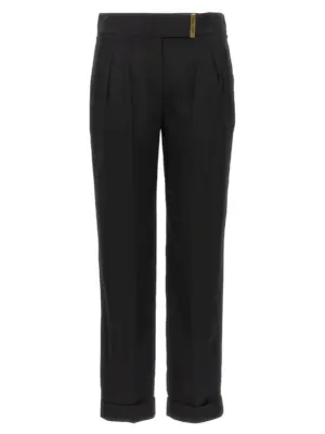 Metal bar detail trousers TOM FORD Black