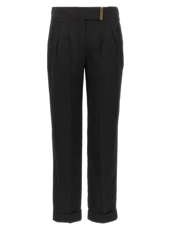 Metal bar detail trousers TOM FORD Black