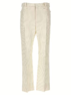 Pinstripe pants TOM FORD White/Black