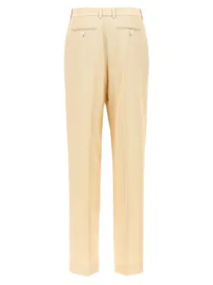 Pants with front pleats PAW576FAX1216AW040 TOM FORD Beige