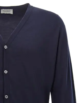 'Petworth' cardigan Man JOHN SMEDLEY Blue