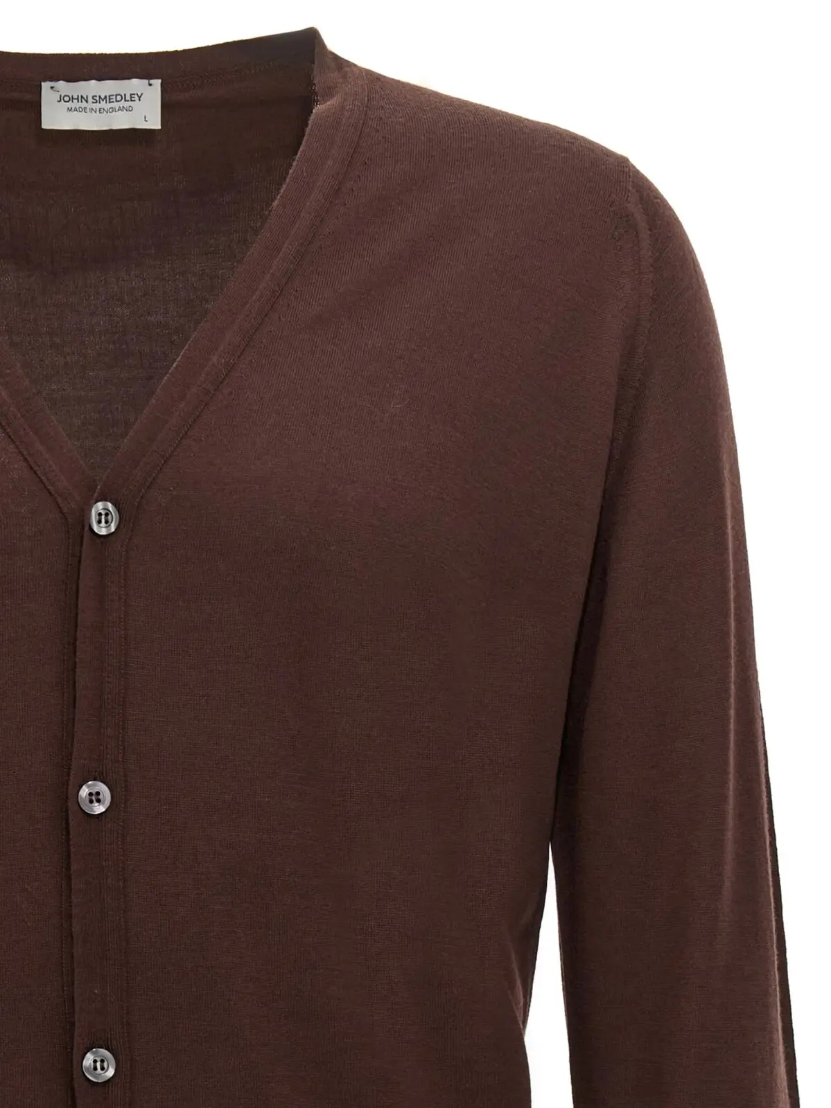 Кардиган Petworth John Smedley Коричневий 3 'Petworth' cardigan Man JOHN SMEDLEY Brown