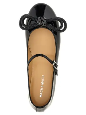 'Double Bow' ballet flats  MACH & MACH Black
