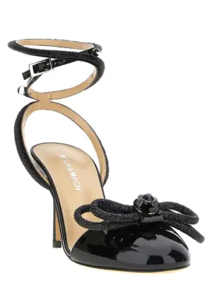 'Double Bow' pumps PF24S079285PATBLK MACH & MACH Black