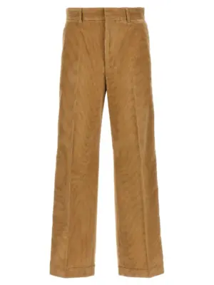 'Corduory Suit Tape' pants PALM ANGELS Beige