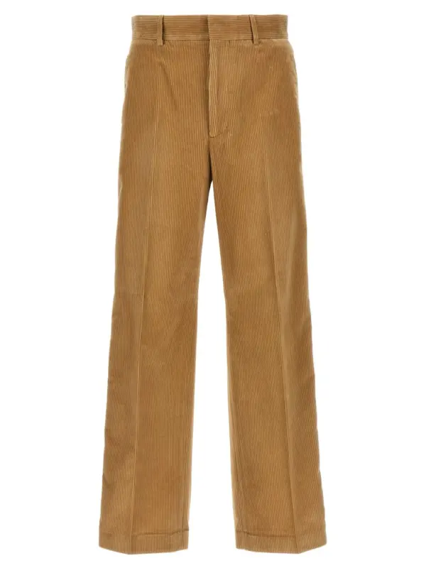 'Corduory Suit Tape' pants PALM ANGELS Beige